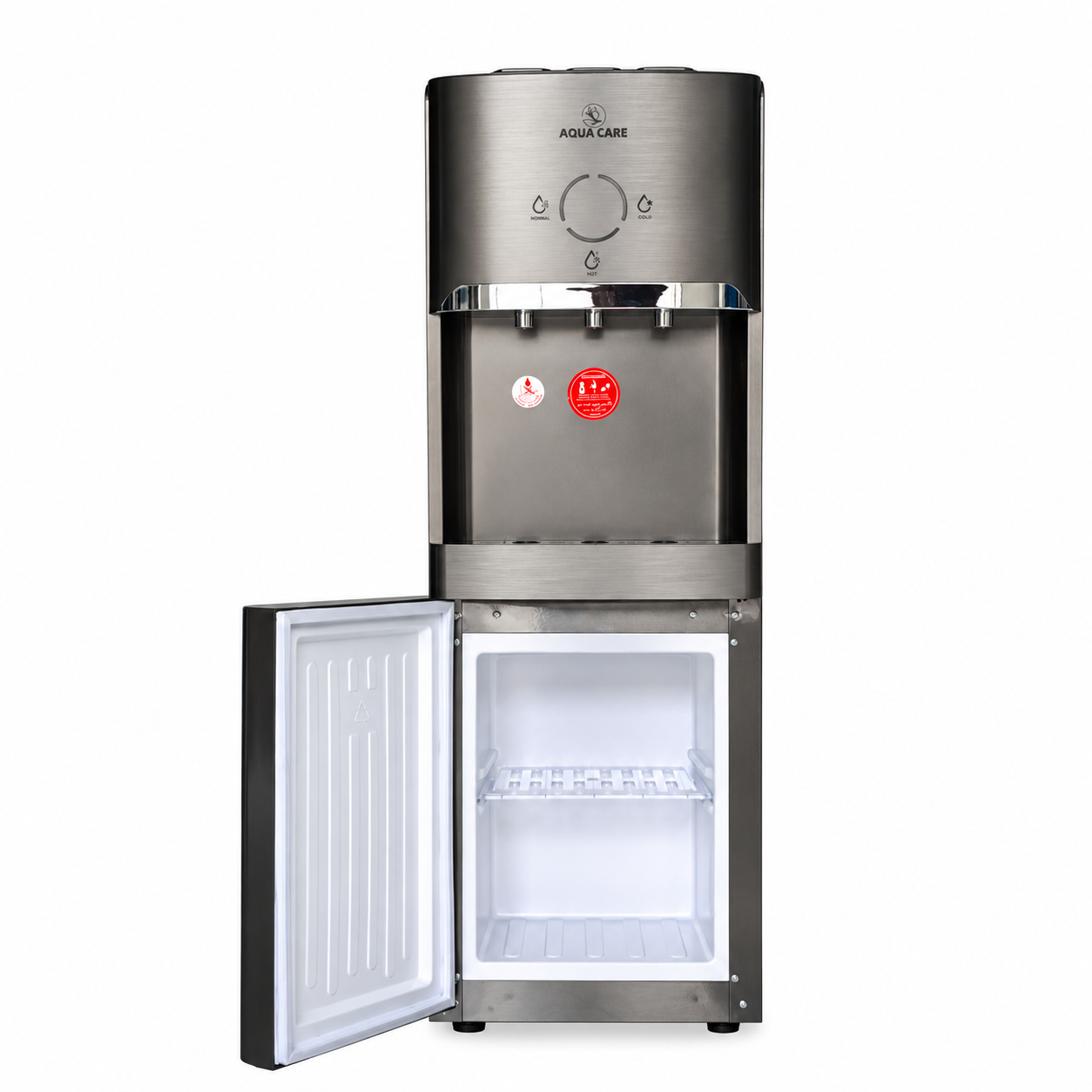 Aqua Care Water Dispenser with Open Mini-Fridge