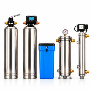 Multimedia Filtration + Water Softener + SS Multi-Cartridge Filter + UV System