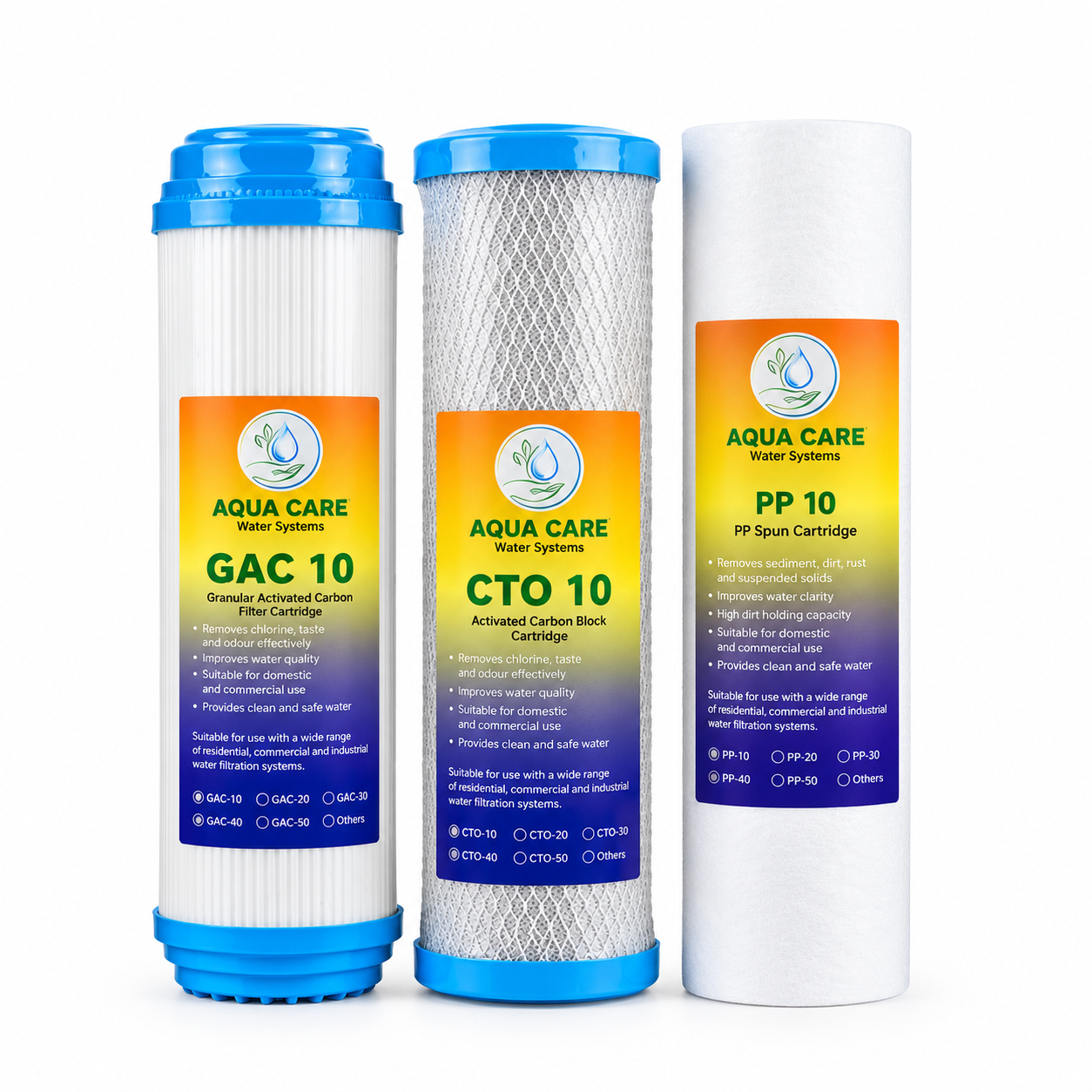 Aqua Care Water Filter Trio